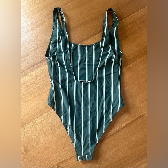 Zara One Piece Striped Bathing Suit Size Medium - Picture 7 of 7